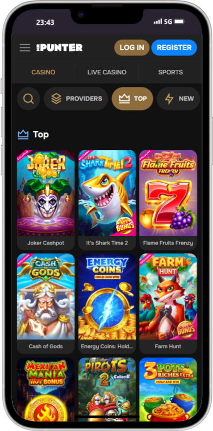 Mobile Games at MrPunter Casino UK
